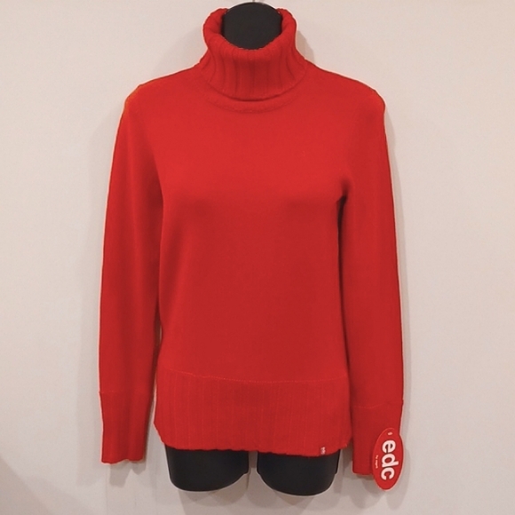 EDC By Esprit Mixed Knit Turtleneck Sweater NEW- Sz. Sm - Picture 6 of 11